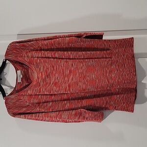 LOFT Striated Wool Scoop Neck Sweater